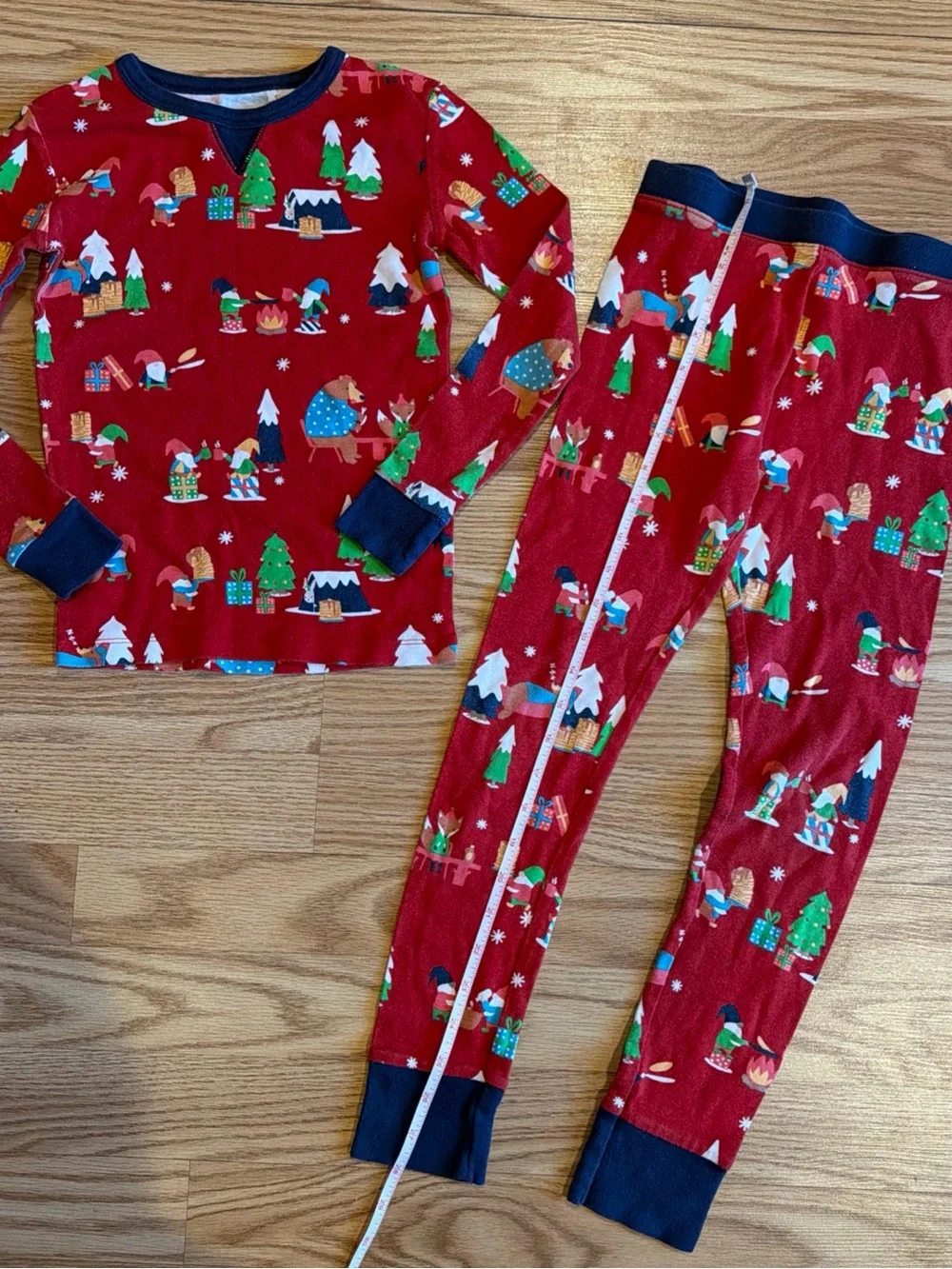 Wondershop Target kids red winter holiday Christmas gnome pajama set Size 8